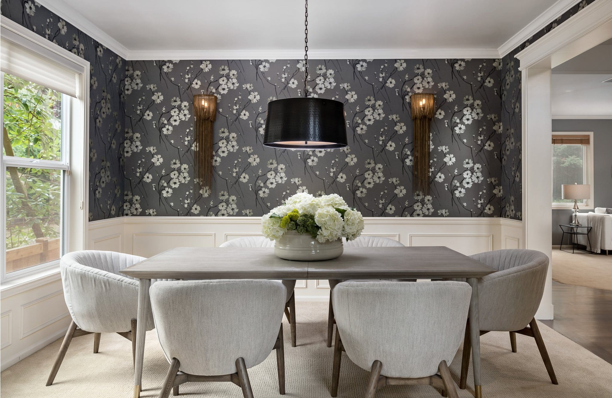 luxury dining room home staging