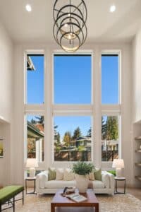 kirkland home staging new model home build living room family room reserve