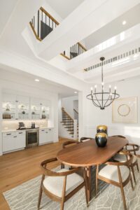 luxury home staging dining room