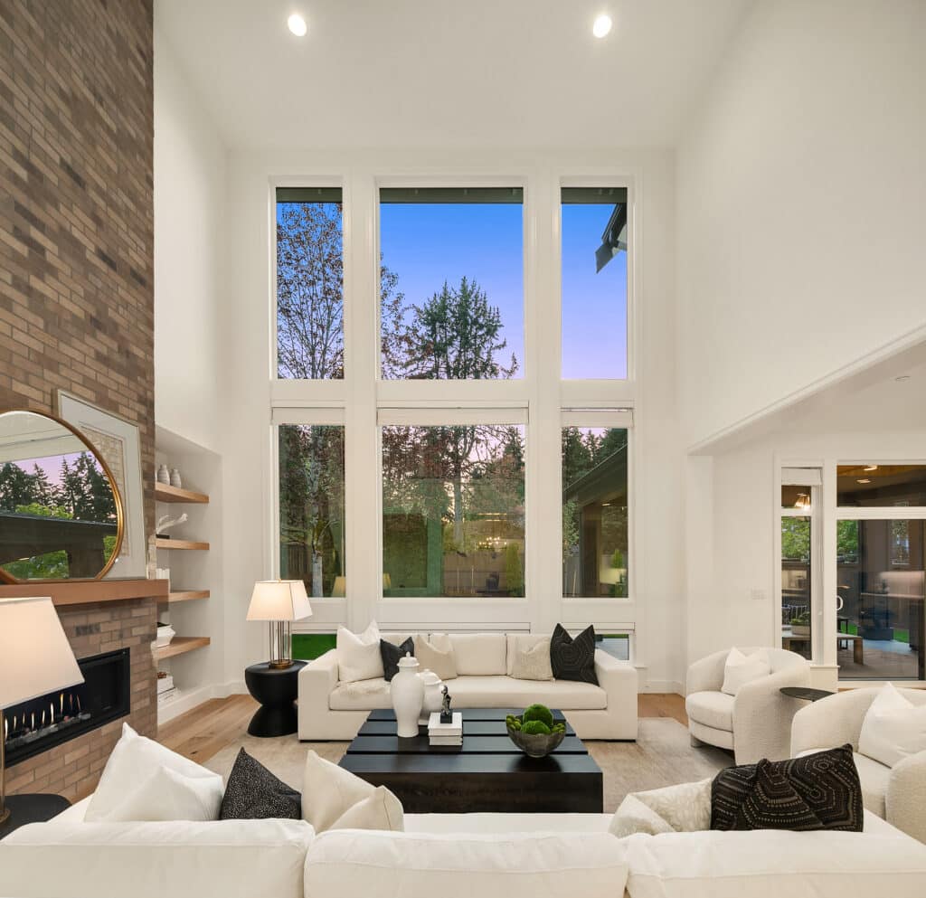 ultra luxury living room home staging
