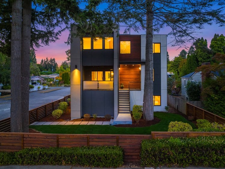 Exterior shot of Seattle home