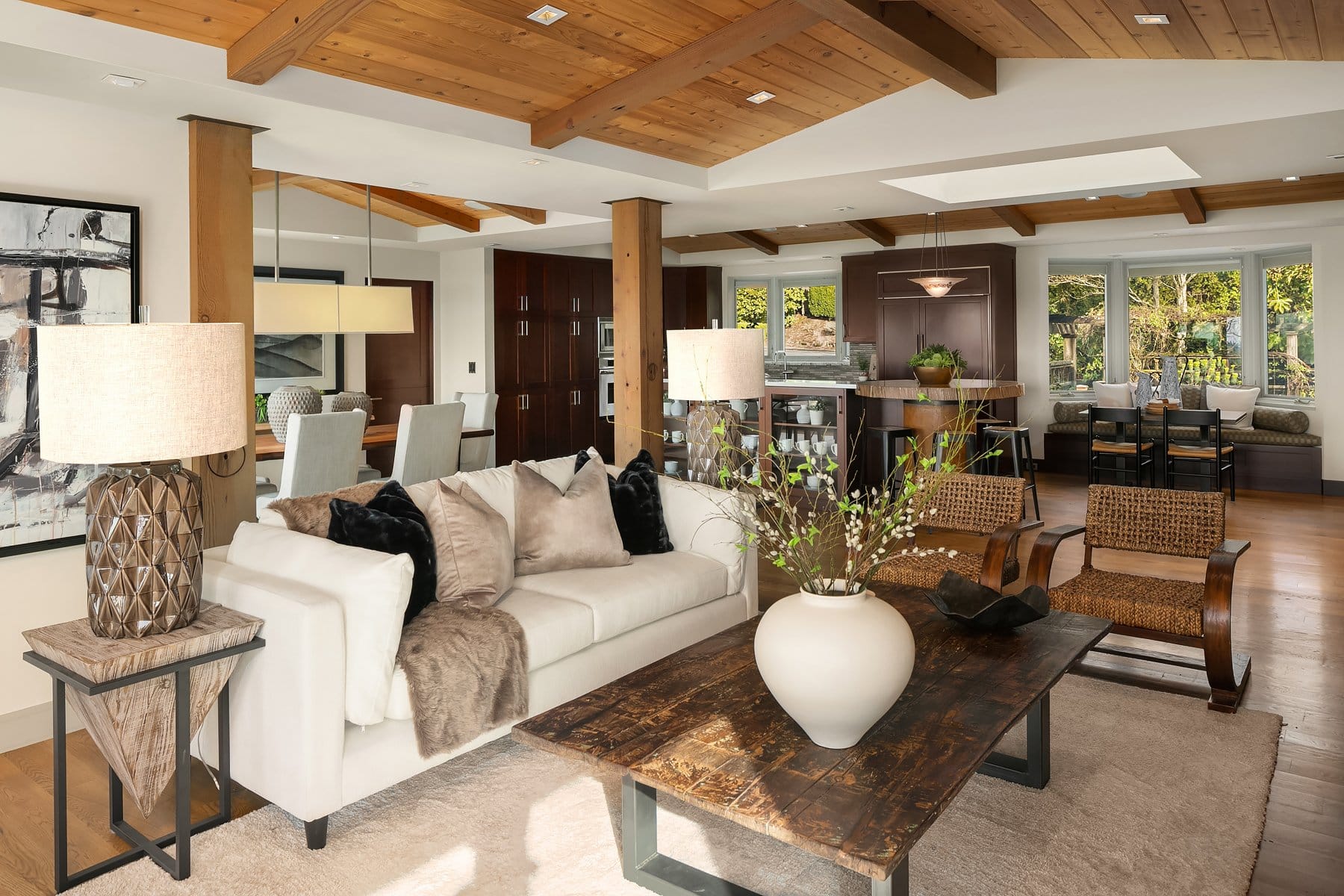 clyde hill - bellevue washington - home staging - living room 2