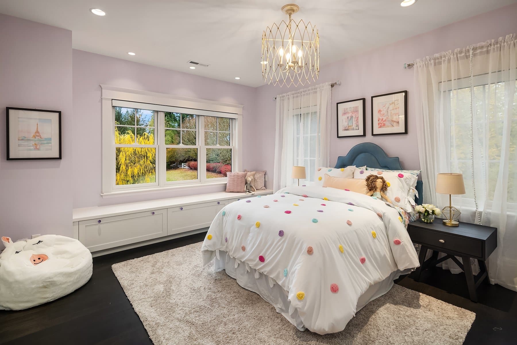 luxury snohomish home staging - kids bedroom 2