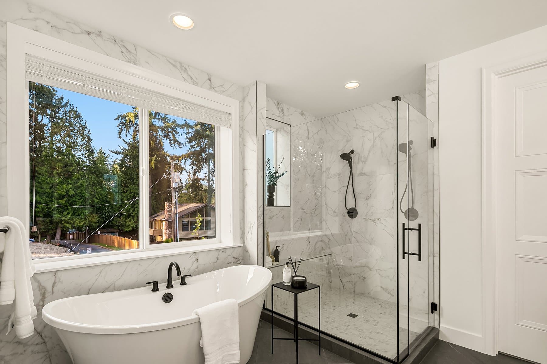 South Rose Hill Aurora - Redmond Washington - New Model Home Luxury Home Staging - Primary Bathroom