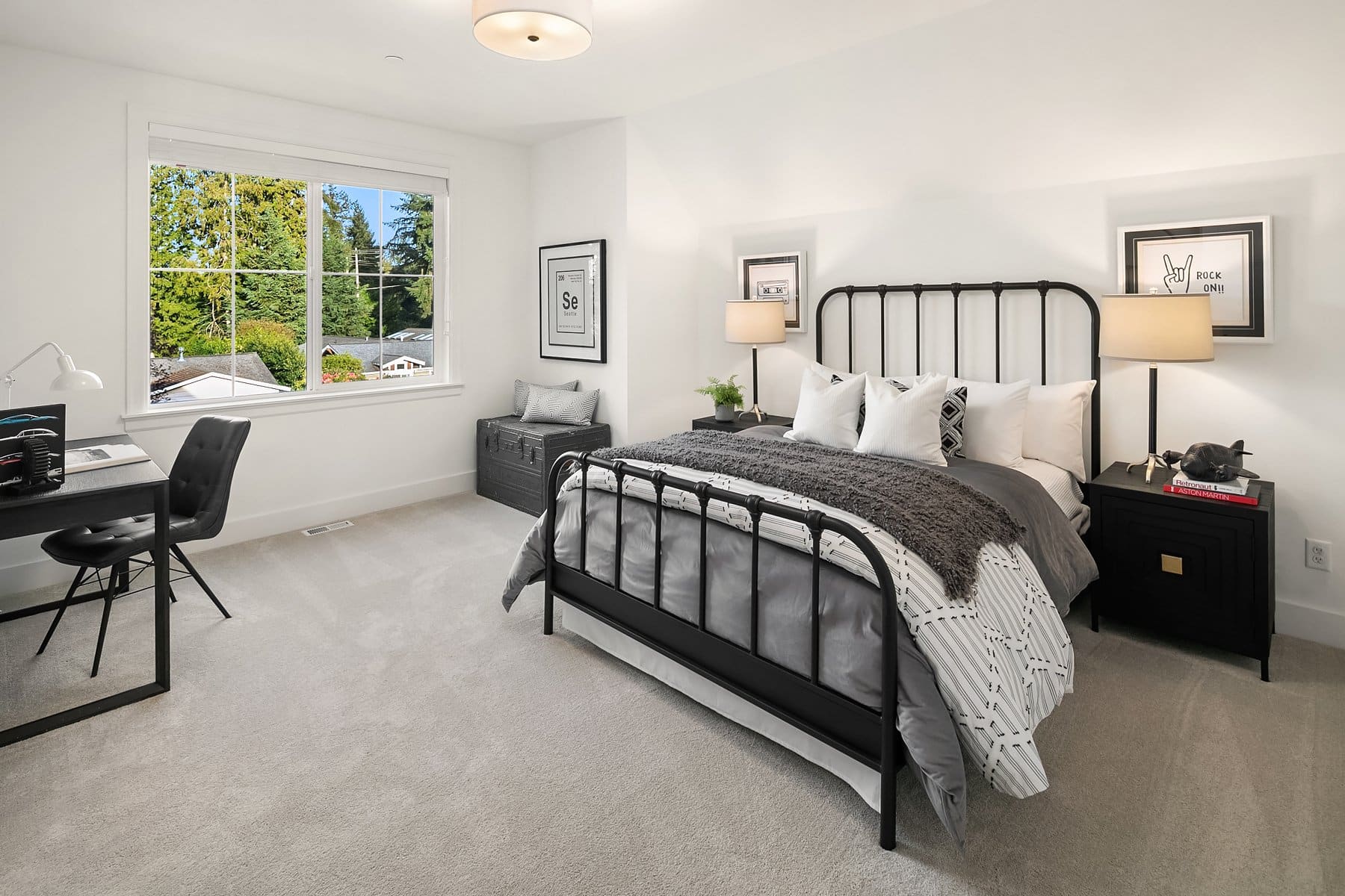 South Rose Hill Aurora - Redmond Washington - New Model Home Luxury Home Staging - Bedroom 2