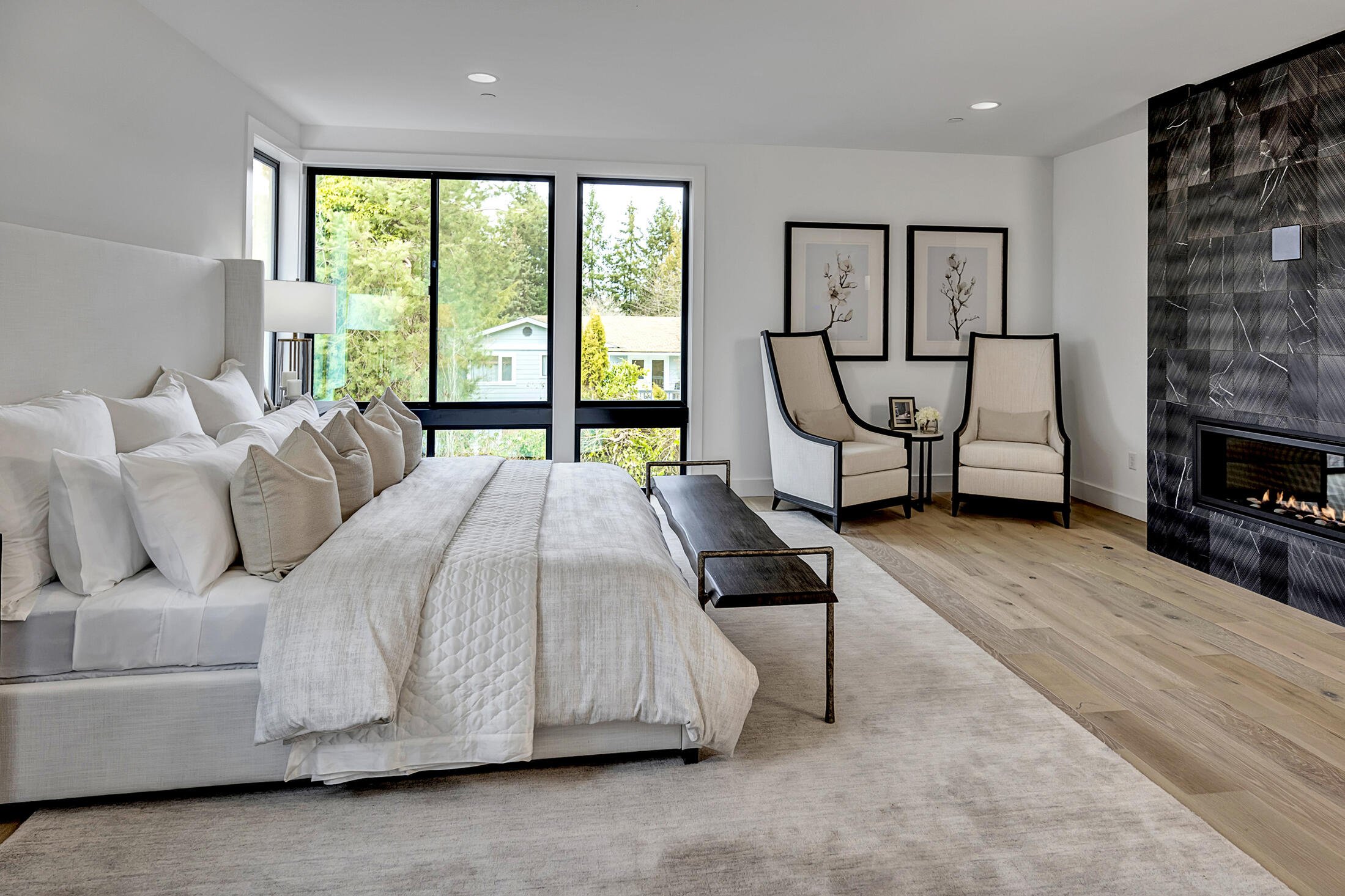 Model Home Luxury Home Staging - Kirkland Washington - Primary Suite